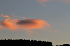 Lenticulaire au crépuscule