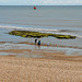 Part of Lucy's Ledge on the beach at Lyme Regis