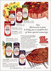McCormick Seasonings Ad, 1956