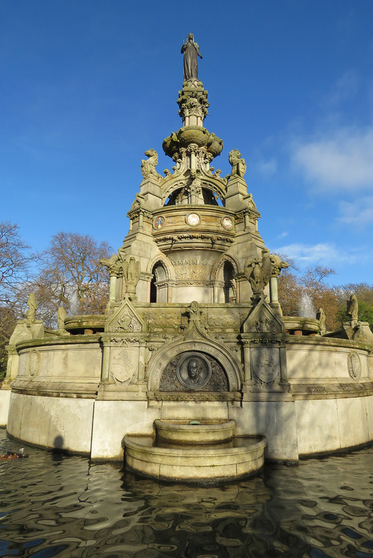 stewart memorial fountain, kelvingrove park, glasgow