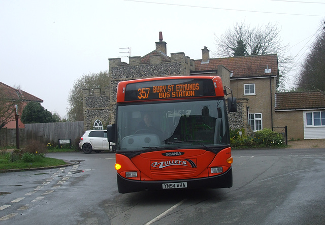 DSCF1299 Mulleys YN54 AHA on a diversion in Barton Mills - 11 Apr 2018