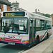 First Eastern Counties 384 (AO02 ODM) in Mildenhall – 29 Jun 2002 (488-13)