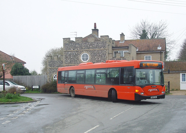 DSCF1298 Mulleys YN54 AHA on a diversion in Barton Mills - 11 Apr 2018