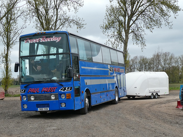 Stock car transporter 900 YXN (A904 JEF) at Mildenhall Stadium - 6 Apr 2019 (P1000852)