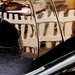 Spiegelung in einem Oldtimer Mercedes - Cabrio
