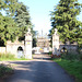 Gates to the ruinous Leslie House, Fife, Scotland