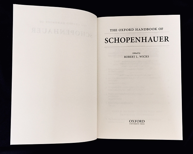 THE OXFORD HANDBOOK OF SCHOPENHAUER