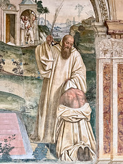 Territorial Abbey of Monte Oliveto Maggiore 2024 – How Benedict frees a possessed monk by beating him