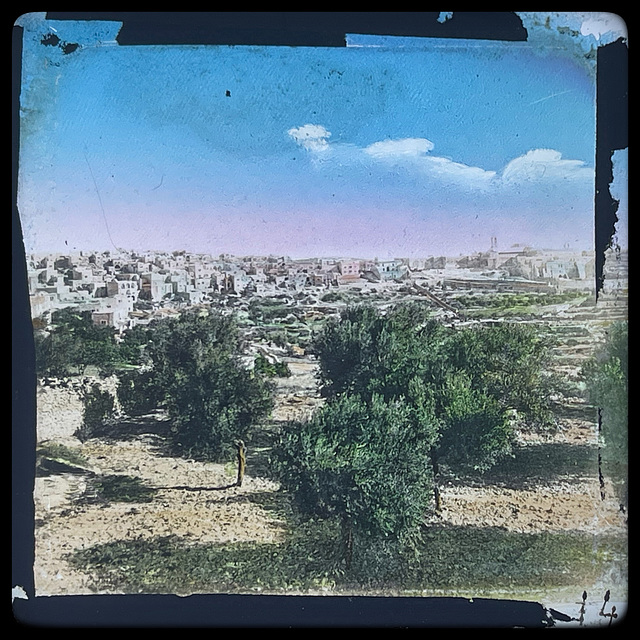 view of Bethlehem from David's well