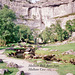 Malham Beck flows from Malham Cove (Scan from 1989)