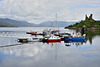 Small boats at Kyleakin (Caol Acain) Harbour, Isle of Skye