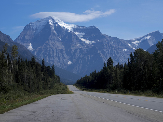 A Wide Spot on the Road - Mount Robson