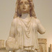 Detail of a Statuette of a Priestess from the National Garden in the National Archaeological Museum in Athens, May 2014