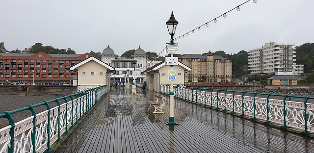 Pier in the rain