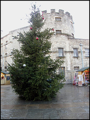 Oxford Castle Christmas tree