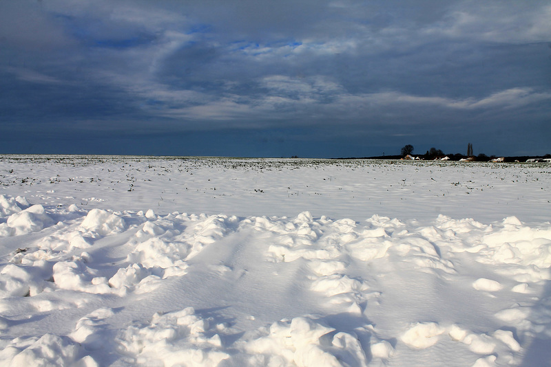 la neige en Picardie