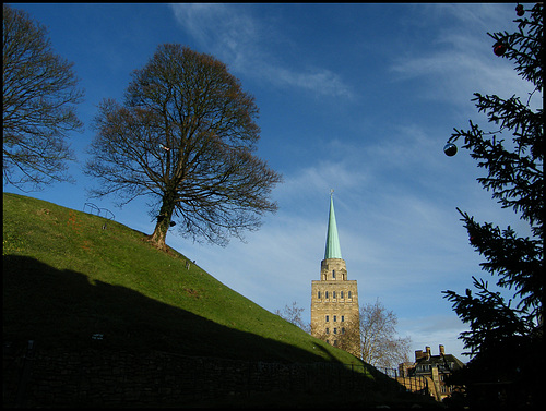 side of the mound