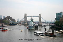 Tower Bridge & HMS Belfast - 29 1 2006