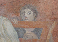 Detail of Woman Playing a Kithara Wall Painting from Boscoreale in the Metropolitan Museum of Art, May 2011