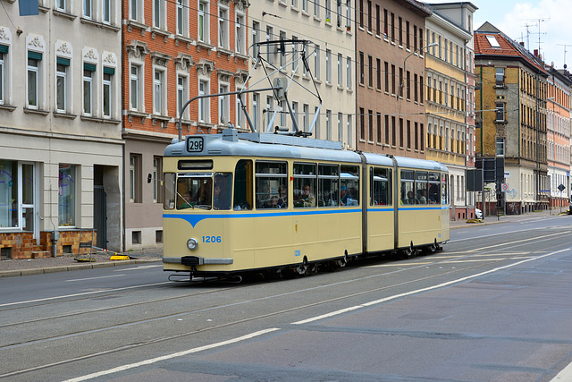 Leipzig 2015 – Straßenbahnmuseum – Tram 1206