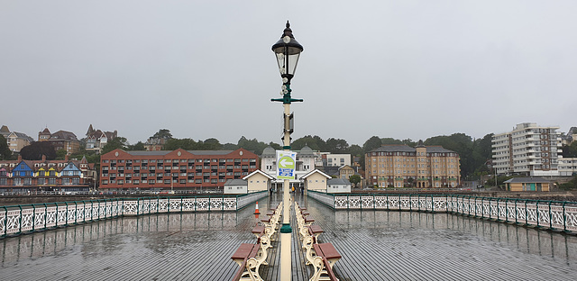 Pier in the rain