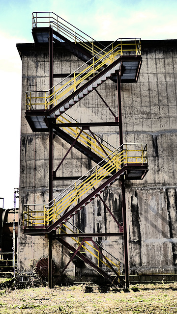 Fluchttreppe am Ventilatorenbau