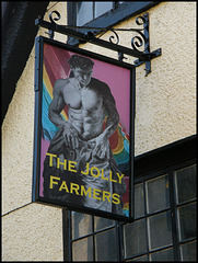 Jolly Farmers pub sign
