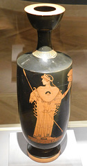 Lekythos with Athena Attributed to the Tithonos Painter in the Metropolitan Museum of Art, March 2018