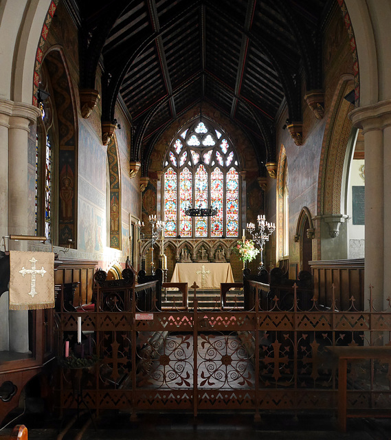 Hildersham - Holy Trinity - Chancel from W 2015-12-31