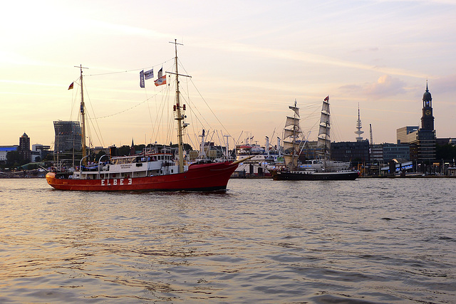 Feuerschiff Elbe 3 aus dem Museumshafen Övelgönne