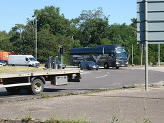 Eagle’s Coaches E7 GLE (YP66 NKA) at Fiveways, Barton Mills - 11 Jul 2025 (P1210482) Eagle’s Coaches E7 GLE (YP66 NKA) at Fiveways, Barton Mills - 11 Jul 2025 (P1210482)