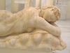 Detail of a Statue of a Sleeping Maenad from the Athenian Acropolis in the National Archaeological Museum in Athens, May 2014