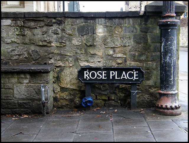 Rose Place street sign