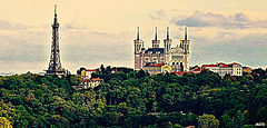 La basilique Notre-Dame de Fourvière a Lyon.