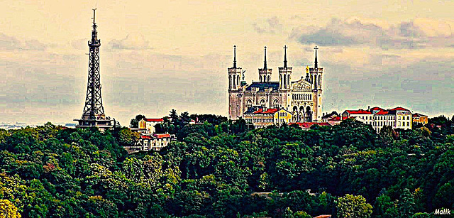 La basilique Notre-Dame de Fourvière a Lyon.