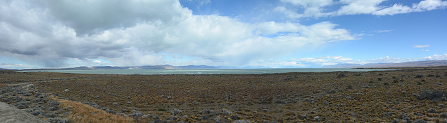 Argentina, Panorama of Viedma Lake from the East Argentina, Panorama of Viedma Lake from the East