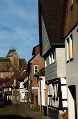 Holzminden, Gasse zum Getreidespeicher