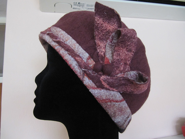 felted hat with deccoration