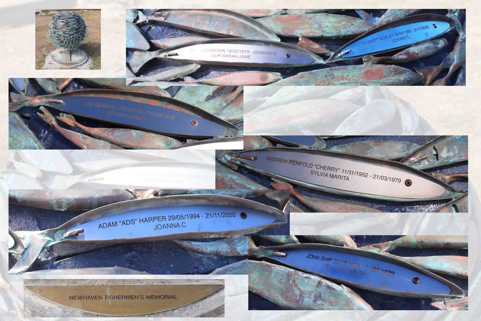 Newhaven Fishermen's Memorial - Name plaques - 20 8 2022