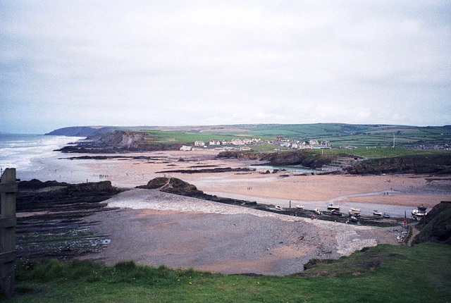 Bude Haven seen from Compass Point (Scan from August 1992)
