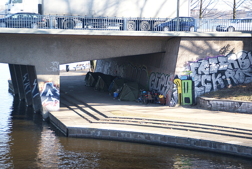 Obdachlosen-Campingplatz