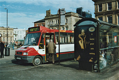 Bu-Val Buses L803 FBA in Rochdale – 29 Feb 1996 (302-22)