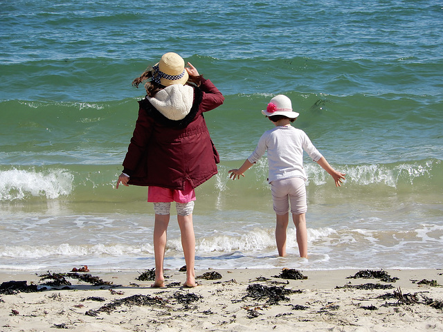 premier bain de mer