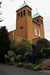 st luke rc church, pinner , middx (16), 1957 by f.x.velarde