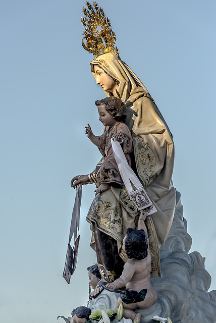 Virgen del Carmen en procesión marítima