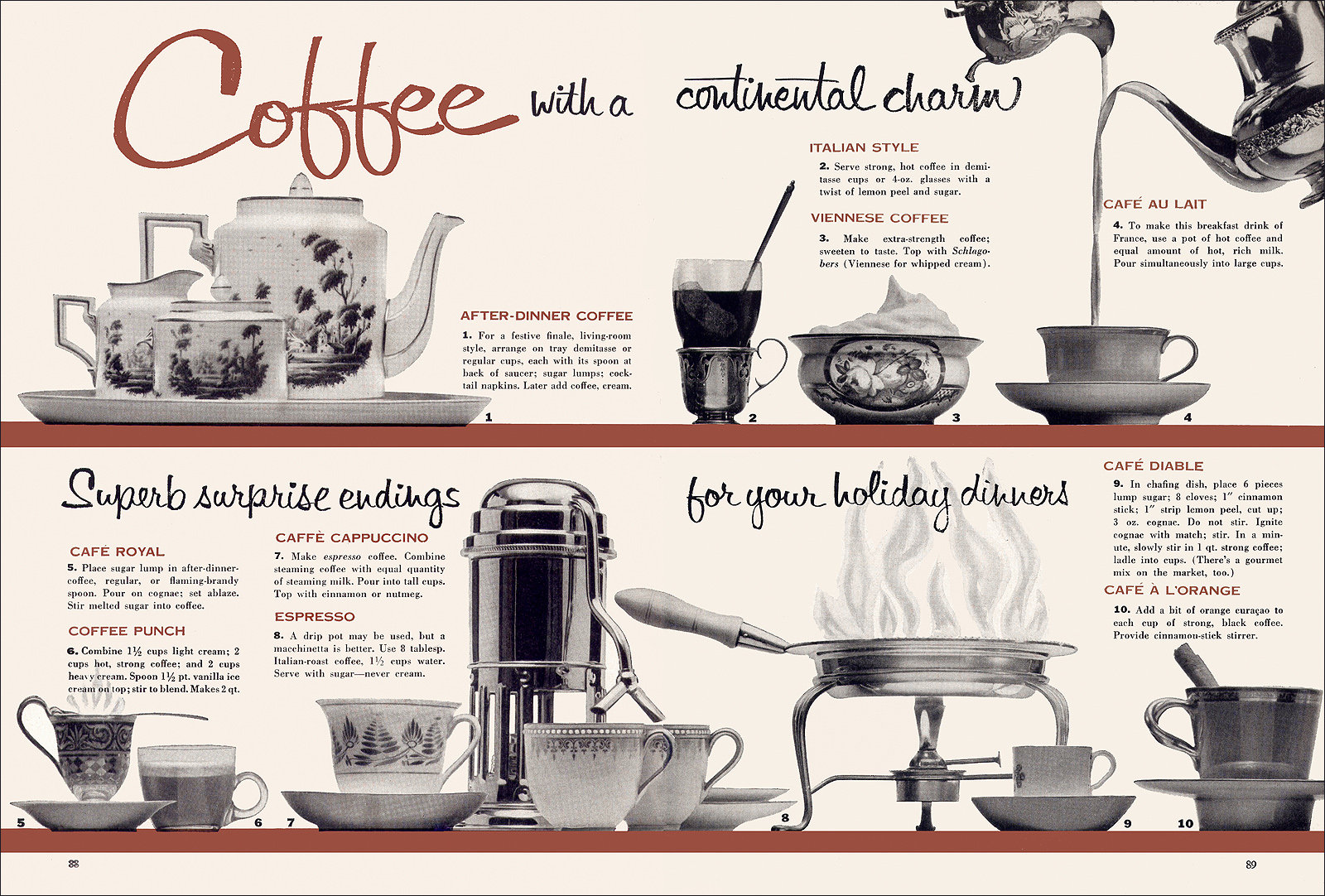 "Coffee With A Continental Charm," c1955