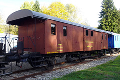 Alter Post-Eisenbahnwagen