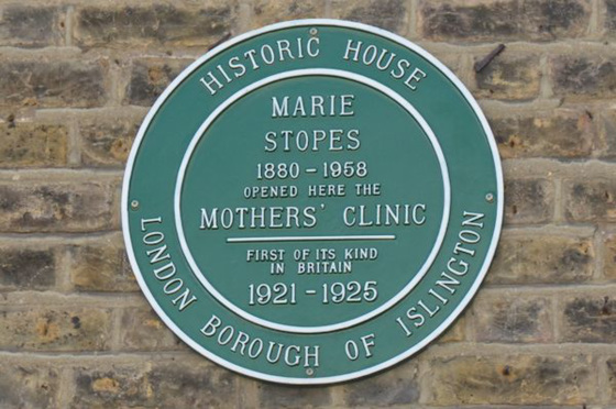 Marie Stopes plaque