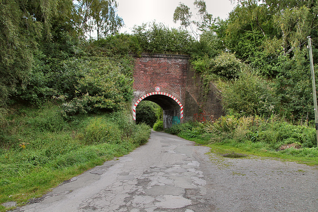 Im Siesack, Brücke der ehemaligen Zechenbahn Achenbach (Dortmund) / 10.09.2017