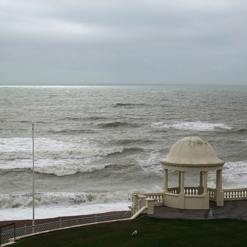 View from the roof of De la Warr Pavilion